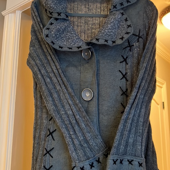 Grey sweater jacket - Picture 3 of 5